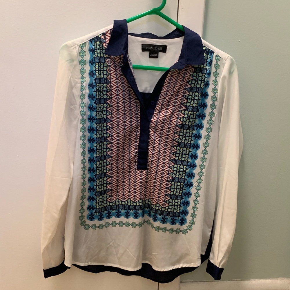 Long Sleeve Silky Shirt - Picture 2 of 5